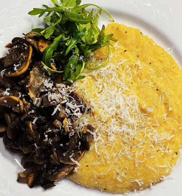 Creamy Polenta with Mushrooms