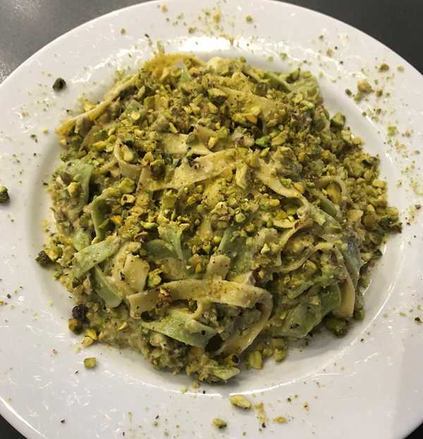 Tagliatelle with Pistachios